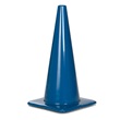 18 inch Blue PVC 3 lb Traffic Cones