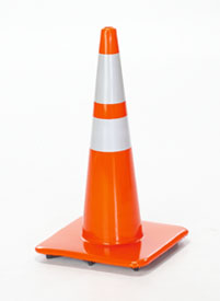 28 inch 5 lb Trimline Orange Traffic Cones with Reflective Collars