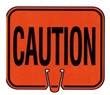 CAUTION Traffic Cone Sign