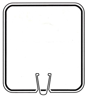 White Blank Delineator or Traffic Barrel Sign