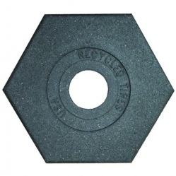 10 lb Black Rubber Base for Watchtower Delineators