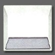 1 Way Clear White 4 inch Reflective Square Raised Traffic Pavement Markers, 1.27 ea, Case of 50