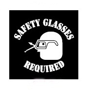 Safety Glasses Required Warehouse Safety Plastic Reusable Stencil