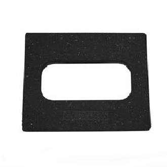Traffic Vertical Panel Black Rubber Weighted Base, 9 lb