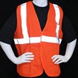 Orange ANSI Class 2 Modacrylic Fabric Flame Resistant Vest