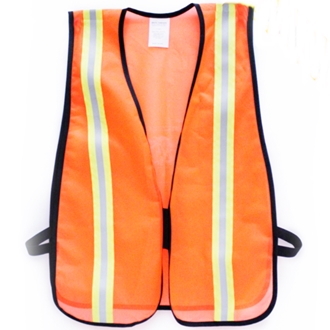 10 pack of Economy Orange Safety Vests with Reflective