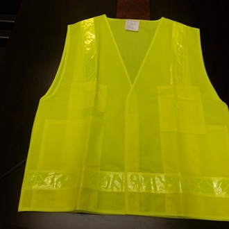 Class 2 Yellow Safety Vest with Yellow Reflective