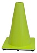 12 inch Lime Green Safety Cones, Parking Cones