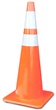 36 inch Orange Highway Safety Traffic Cones with Reflective Collars