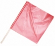 18 inch Orange Mesh Warning Flag with 24 inch Hardwood Shaft