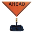 Zephyr Portable Rubber Traffic Sign with Sign Holder